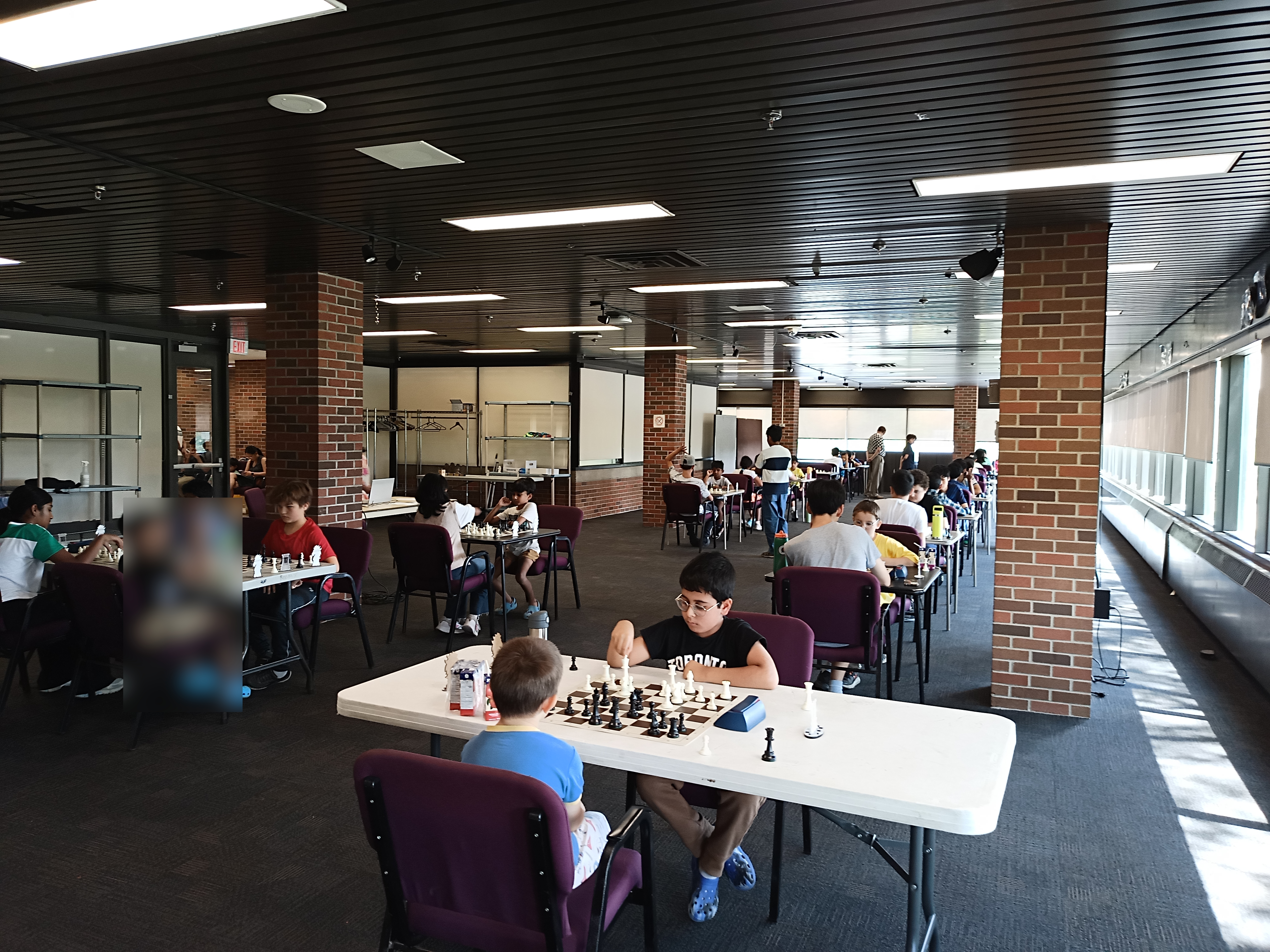 Tournament hall at the Victory August Rapid Open